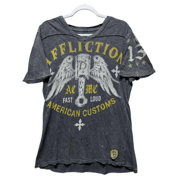 Y2K Affliction American Customs T shirt - Picture 1 of 6
